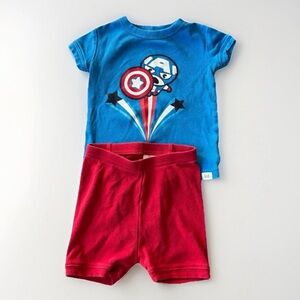 Gap Marvel Captain America PJ Set – 12–18M, Superhero Style & Comfort